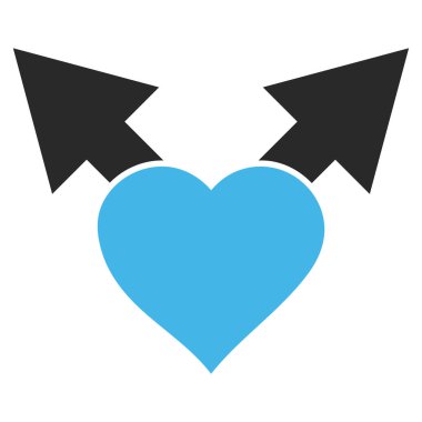 Aşk varyant okları vektör simgesi