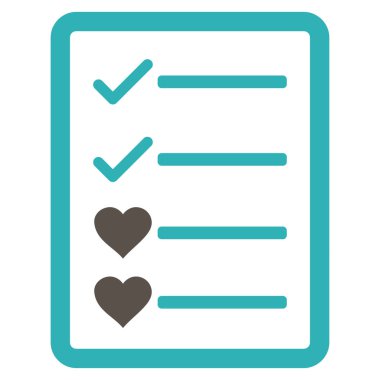 Güzel liste sayfa vektör simgesi