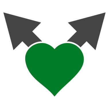 Aşk varyant okları vektör simgesi