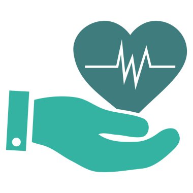 Kardiyoloji vektör simgesi