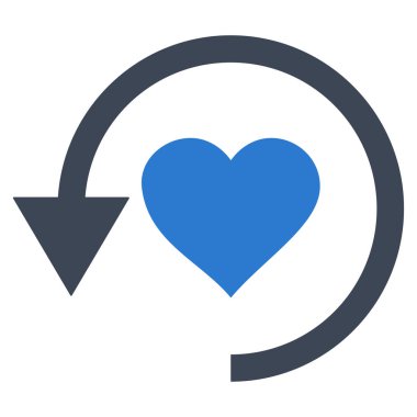 Aşk vektör simge Yenile