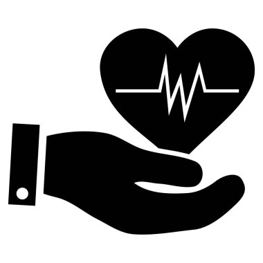Kardiyoloji vektör simgesi