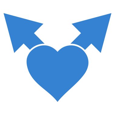 Aşk varyant okları vektör simgesi