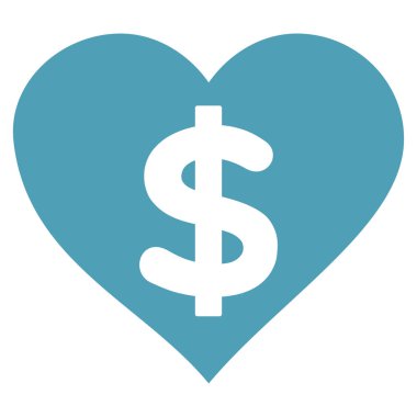 Ücretli aşk vektör simgesi