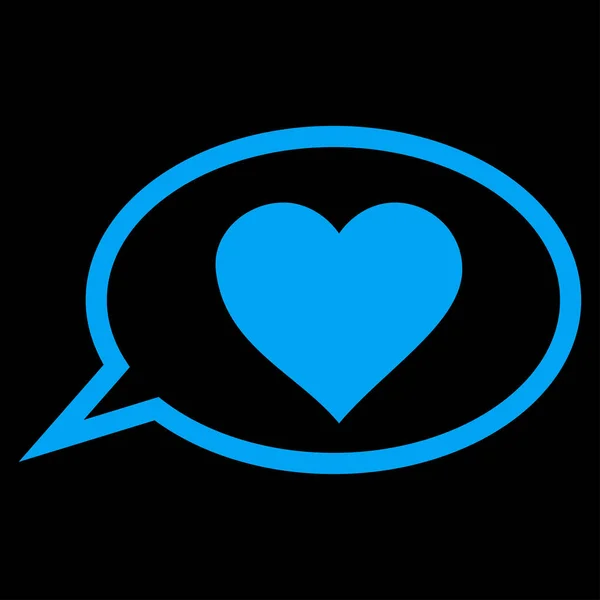 Love Message ballon Vector Icon — Stockvector