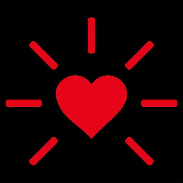 Shine srdce vektorové ikony — Stockový vektor
