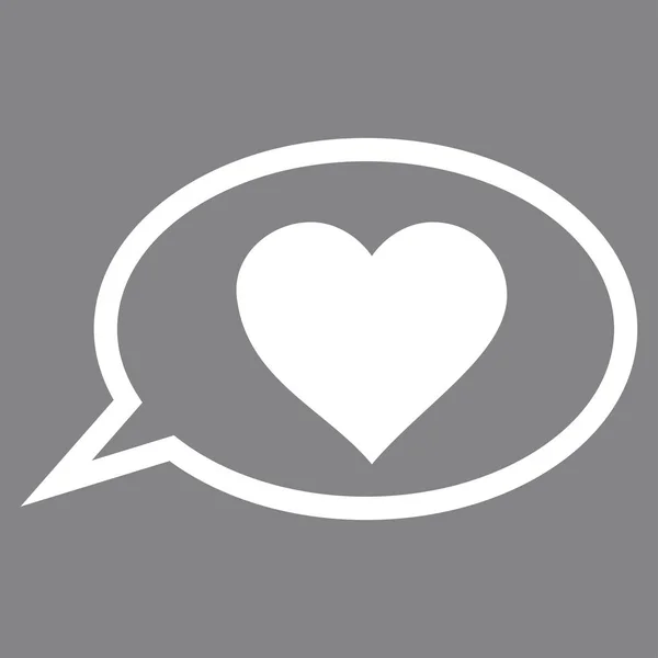 Love Message ballon Vector Icon — Stockvector