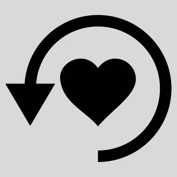 Aggiorna l'icona vettoriale dell'amore — Vettoriale Stock