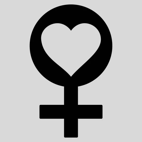 Woman Love Symbol Vector Icon — Stock Vector