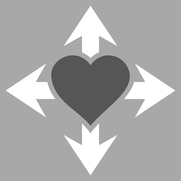 Икона "Вектор любви" — стоковый вектор