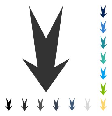 ok aşağı vektör simgesi