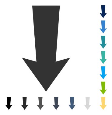 ok aşağı vektör simgesi