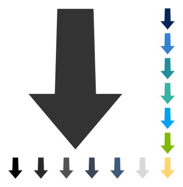 ok aşağı vektör simgesi