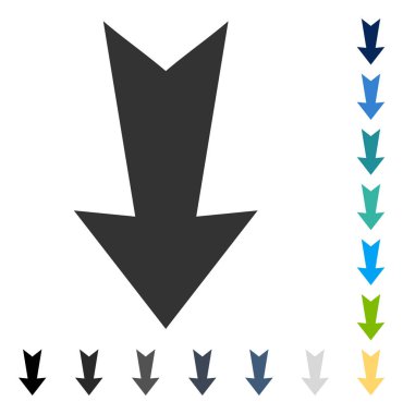 ok aşağı vektör simgesi