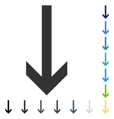 ok aşağı vektör simgesi