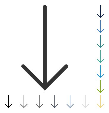 ok aşağı vektör simgesi