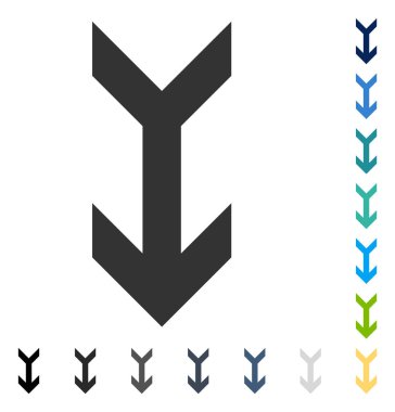 ok aşağı vektör simgesi