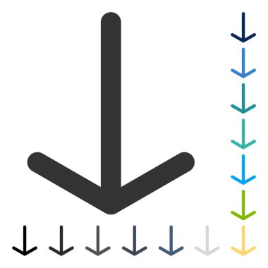 ok aşağı vektör simgesi