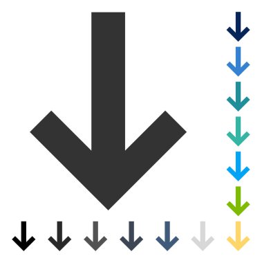 ok aşağı vektör simgesi