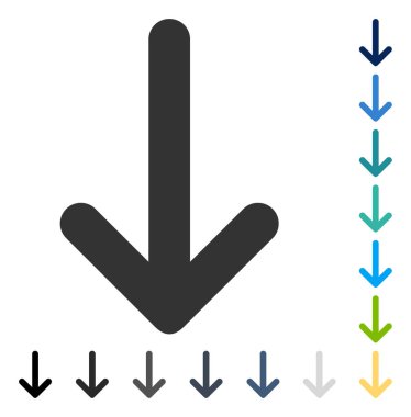 ok aşağı vektör simgesi