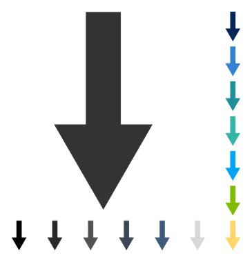 ok aşağı vektör simgesi