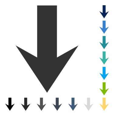 ok aşağı vektör simgesi