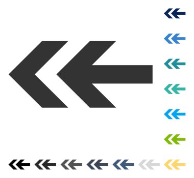 Ok sol vektör simgesi