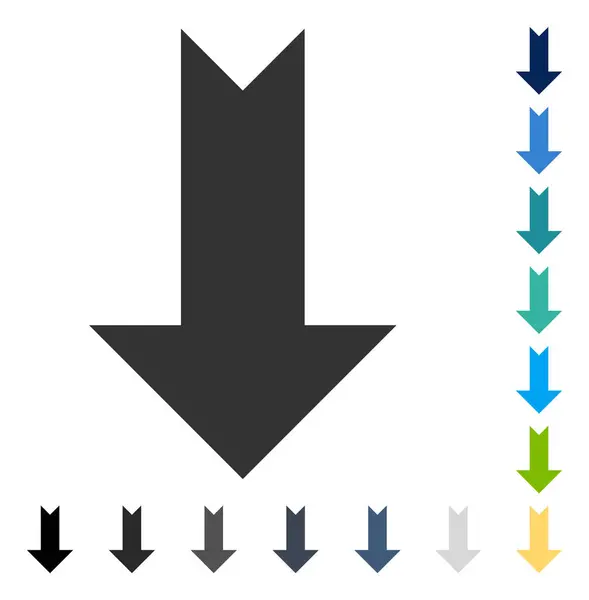 Ícone vetorial seta para baixo — Vetor de Stock
