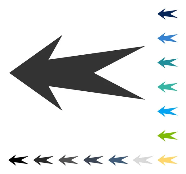 Arrow Left Vector Icon — Stock Vector