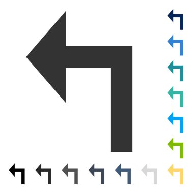 Sol vektör simge açmak