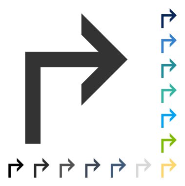 Doğru vektör simge açmak