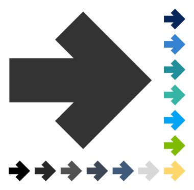 ok sağ vektör simgesi