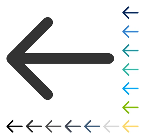 Pfeil links Vektor-Symbol — Stockvektor