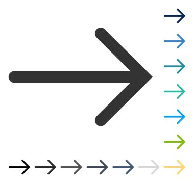 ok sağ vektör simgesi