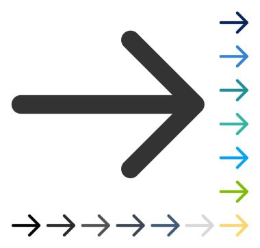 ok sağ vektör simgesi