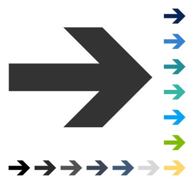 ok sağ vektör simgesi