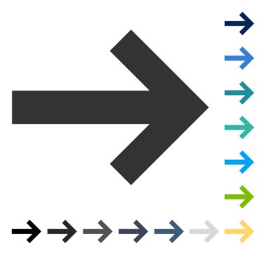 ok sağ vektör simgesi