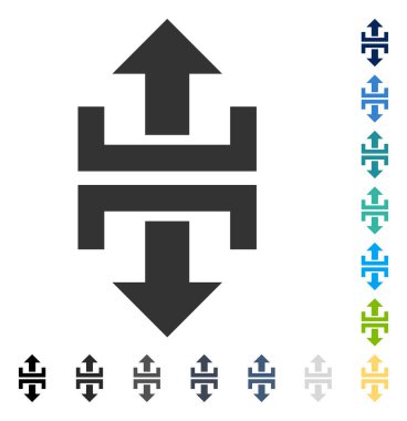 Düşey yönde vektör simge bölmek