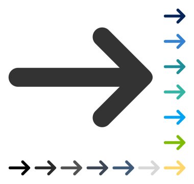 ok sağ vektör simgesi