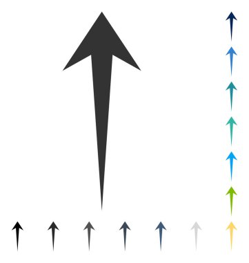 Yukarı Oklu Vektör Simgesi