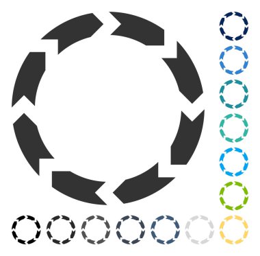 Dolaşım vektör simgesi