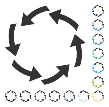 Dolaşım vektör simgesi