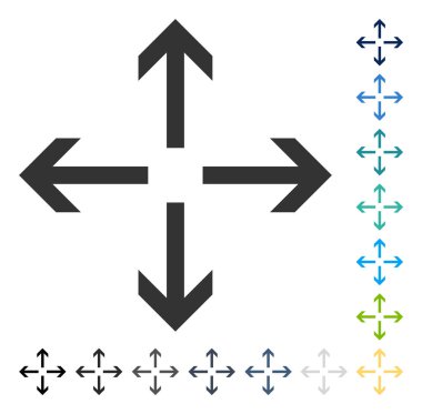 Oklar vektör simgesini genişletin