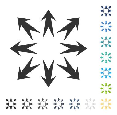 Oklar vektör simgesini genişletin