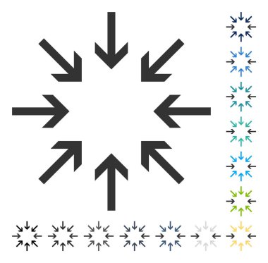 Basınç okları vektör simgesi