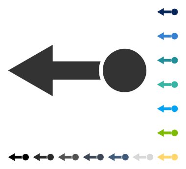 Sol vektör simge çekin