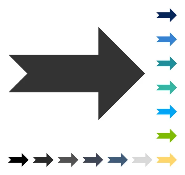 Pijl rechts vectorpictogram — Stockvector