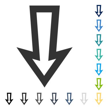 ok aşağı vektör simgesi