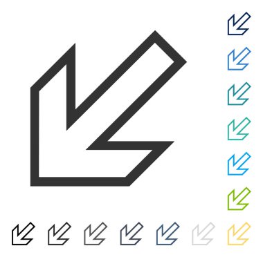 Vektör simgesi sol ok