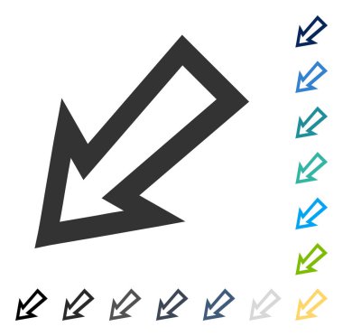 Vektör simgesi sol ok